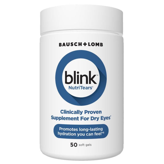 BLINK NutriTears Clinically Proven Supplement for Dry Eyes, 50 Softgels, Eye Care Supplement to Hydrate Eyes from Within for Long Lasting Relief You Can Feel - Medaid International