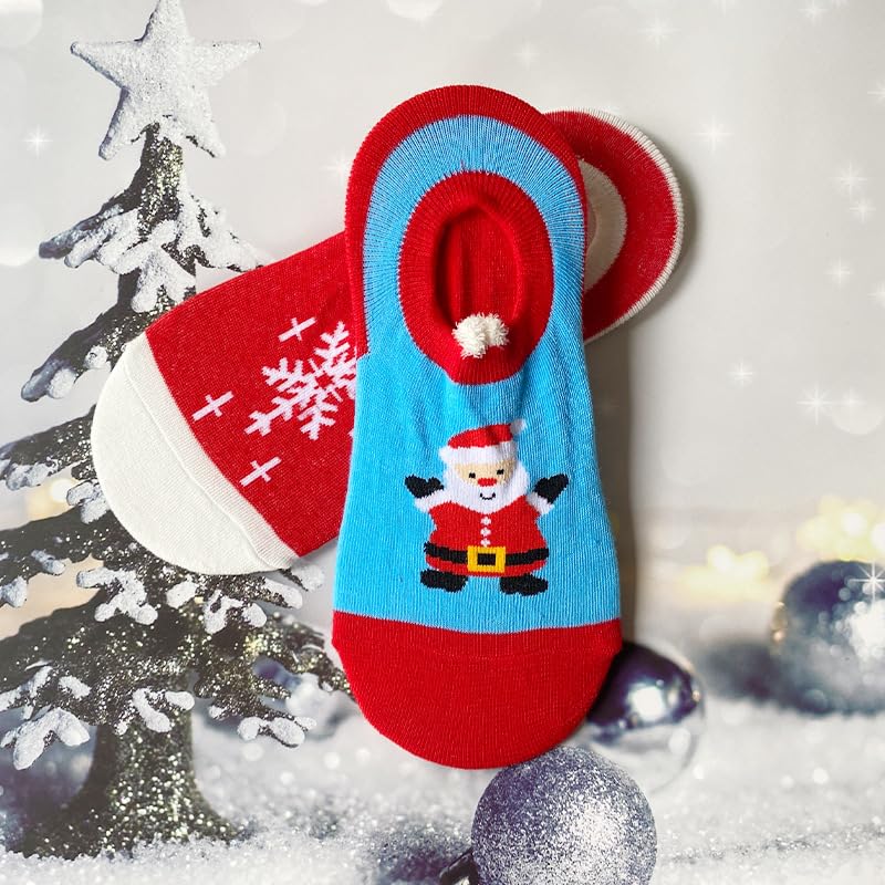 5 Pairs of Women's Cute Cartoon Christmas-Themed Socks for The Autumn And Winter Season Christmas Gifts for Family and Friends - Medaid International