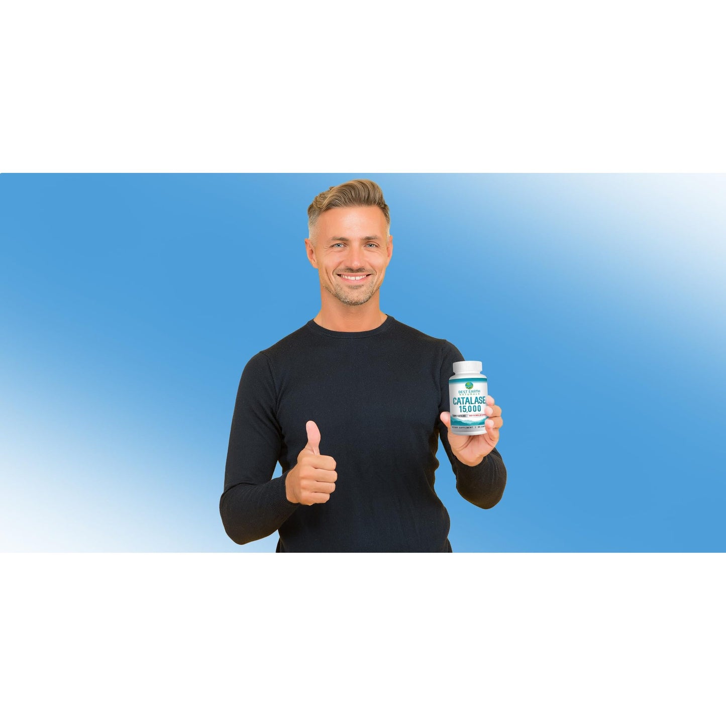 Best Earth Naturals Catalase Supplement 15,000 - Hair Supplements for Strong Hair - 60 Capsules (60-Day Supply) - Medaid International