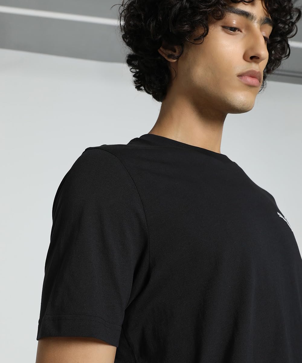PUMA Mens Small Logo T-Shirt (M) (Black) - Medaid International
