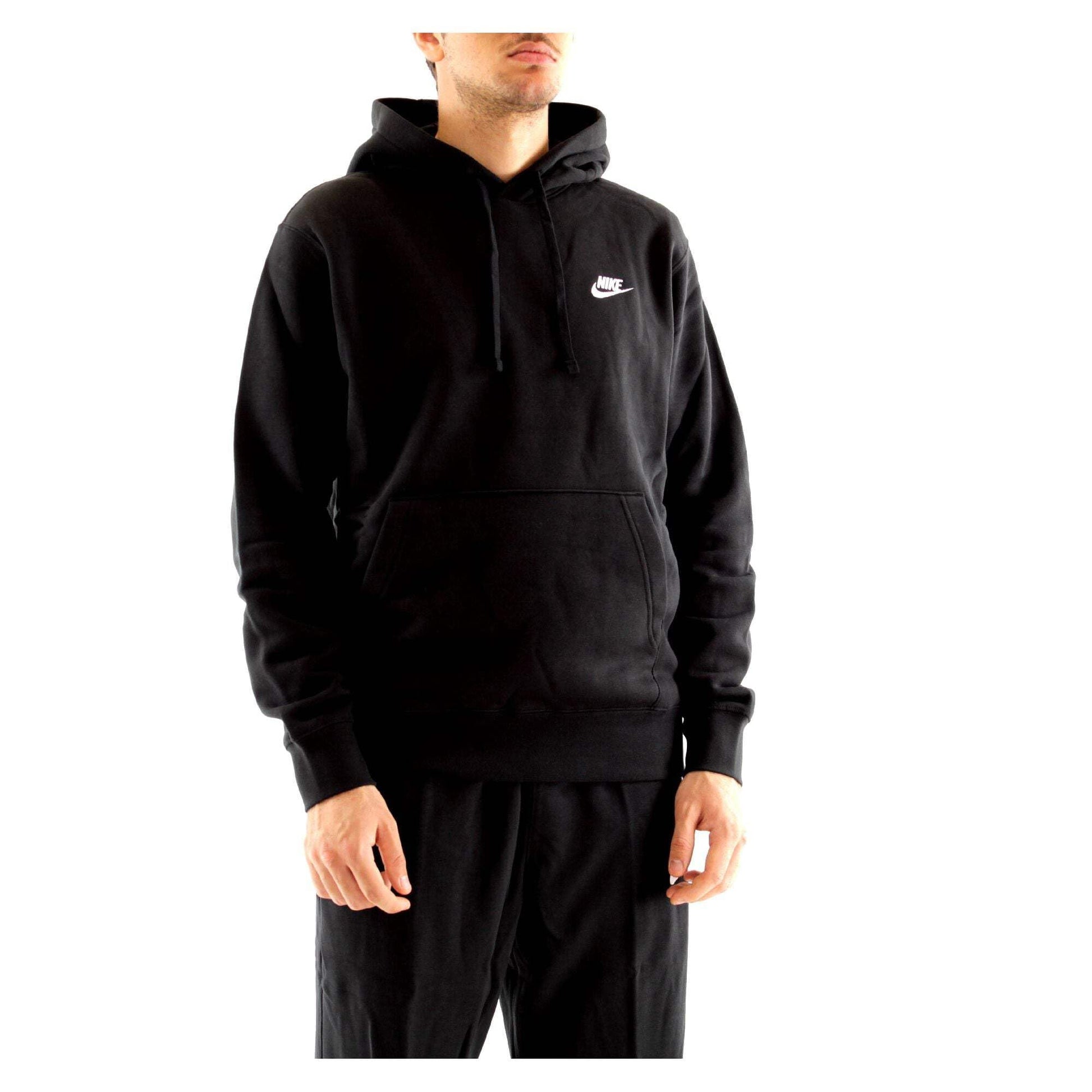 Nike Pull Over Hoodie, Black/Black/White, Medium - Medaid International