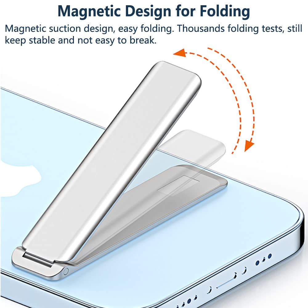 Kinizuxi Cell Phone Kickstand 2Packs, Vertical and Horizontal Aluminum Phone Stand for Desk,Adjustable Phone Holder Stand for Desk Compatible with iPhone,Samsung, iPad, Tablets and More-Silver - Medaid International