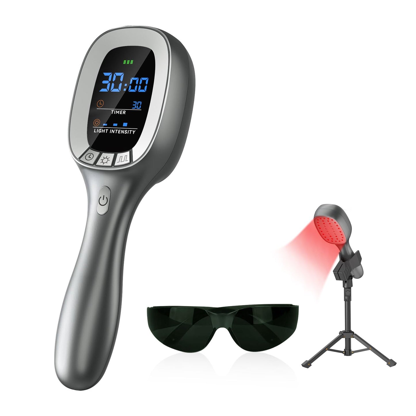 Cold Red Light Therapy Device – Dual Wavelength 8×808nm & 30×650nm Red Light Therapy Wand – Handheld Infrared Light Therapy for Body, Knee, Shoulder, Back, Muscles, Joints and Pets - Medaid International