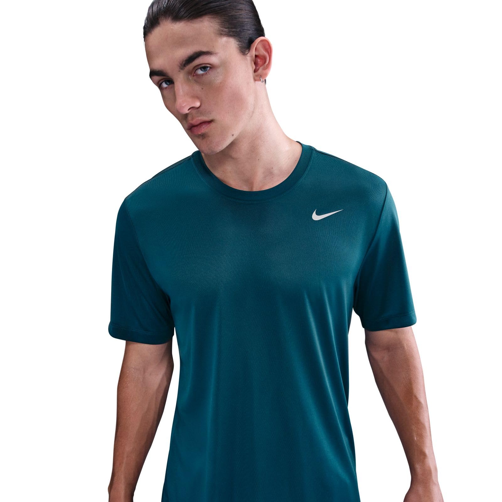 Nike Men's Dri-Fit Legend Fitness T-Shirt, Blue Force/Matte Silver, Large - Medaid International