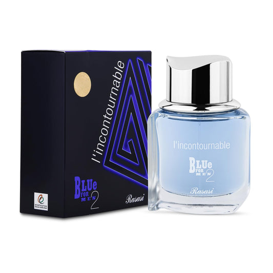 RASASI Blue 2 L'incontournable Eau De Parfum Spray for Men, 2.5 Ounce - Medaid International