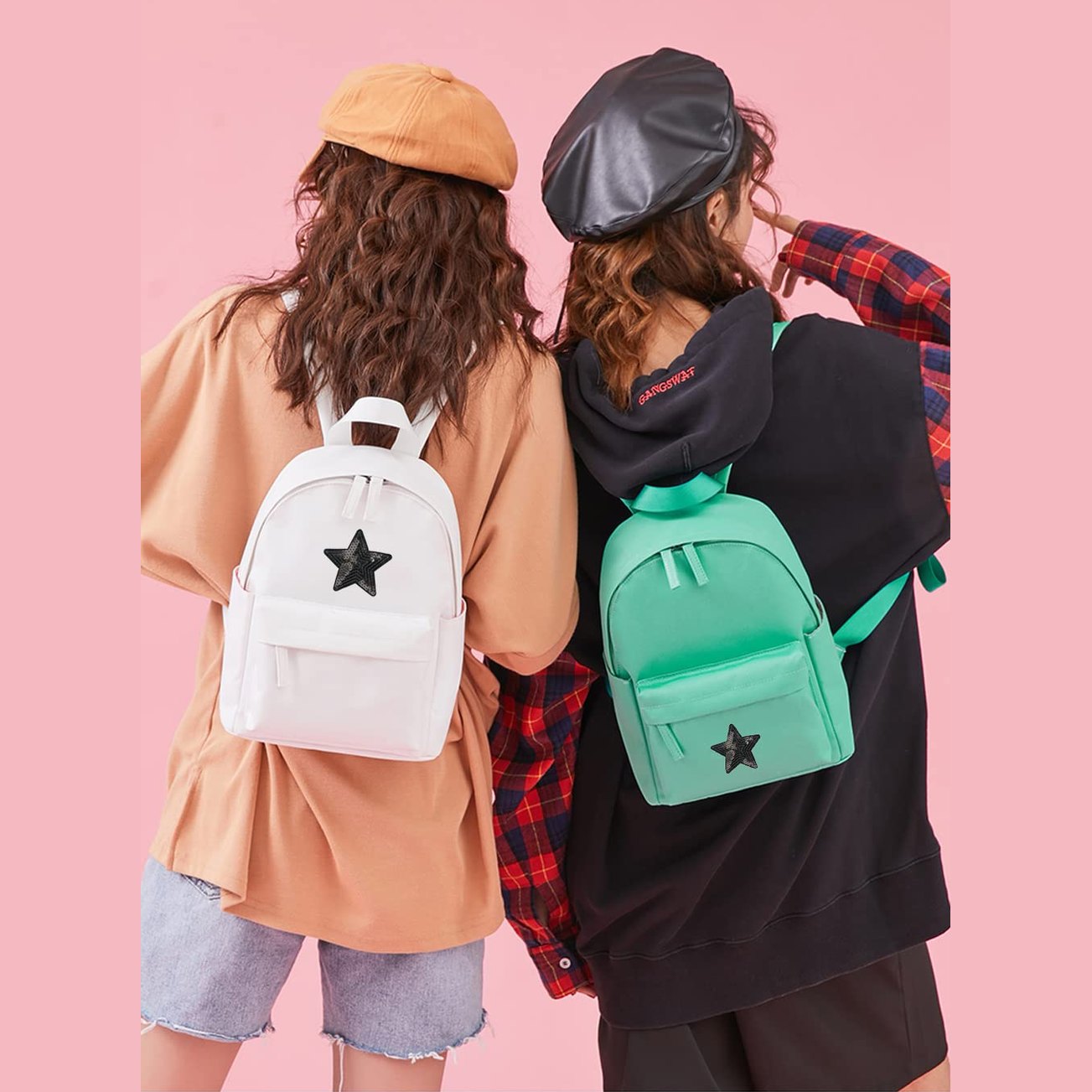 Nifocc Stars Appliques Sequin Black Stars Embroidered Patch Iron On Patches Sewing Applique Stickers Patch for Clothes Jeans Jackets Hats Bags Backpacks Shoes Decorations 10 Pcs Big and Small - Medaid International