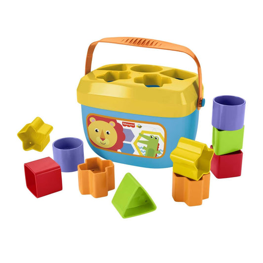 Fisher-Price Stacking Toy Baby's First Blocks Set of 10 Shapes for Sorting Play for Infants Ages 6+ Months - Medaid International