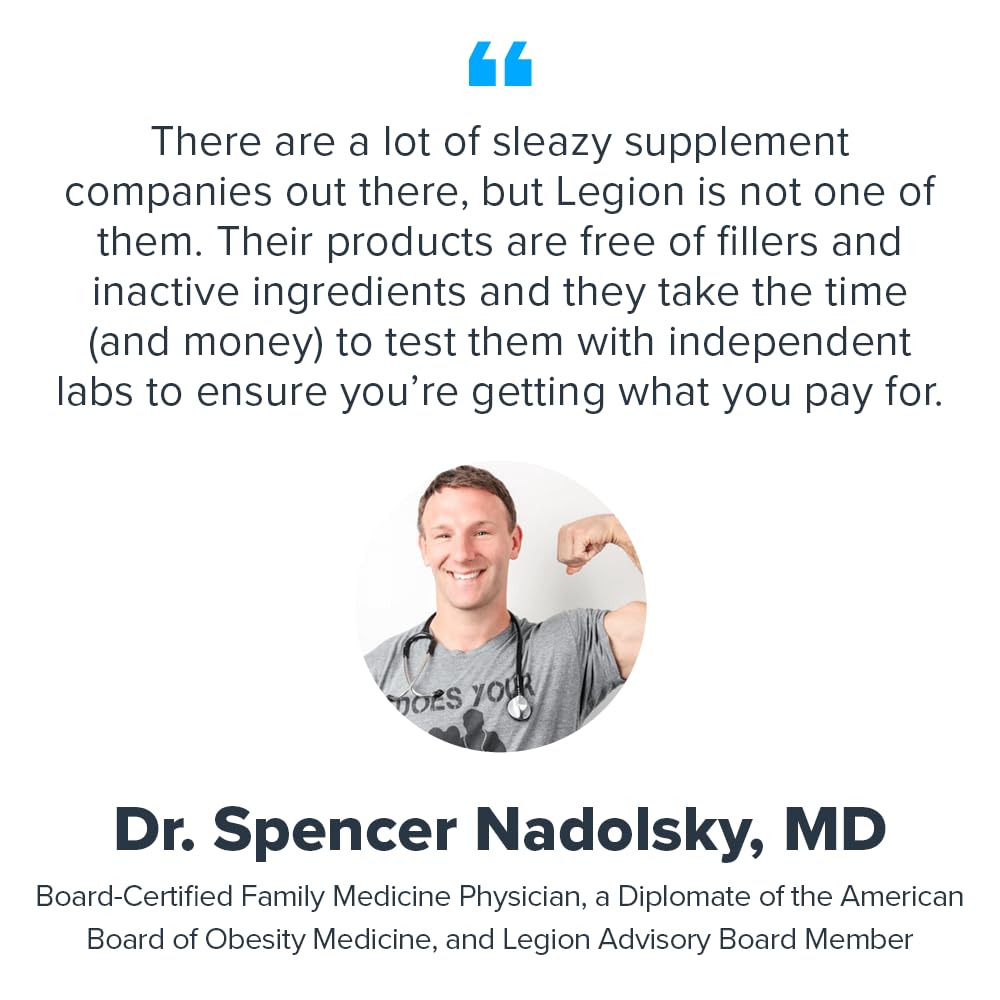 LEGION Triton Fish Oil Capsules - Triple Strength Omega 3 Essential Fatty Acids with Vitamin E & Lemon Oil for Maximum Absorption, Freshness & Purity - 2400mg EPA & DHA Per Serving, 30 Svgs - Medaid International