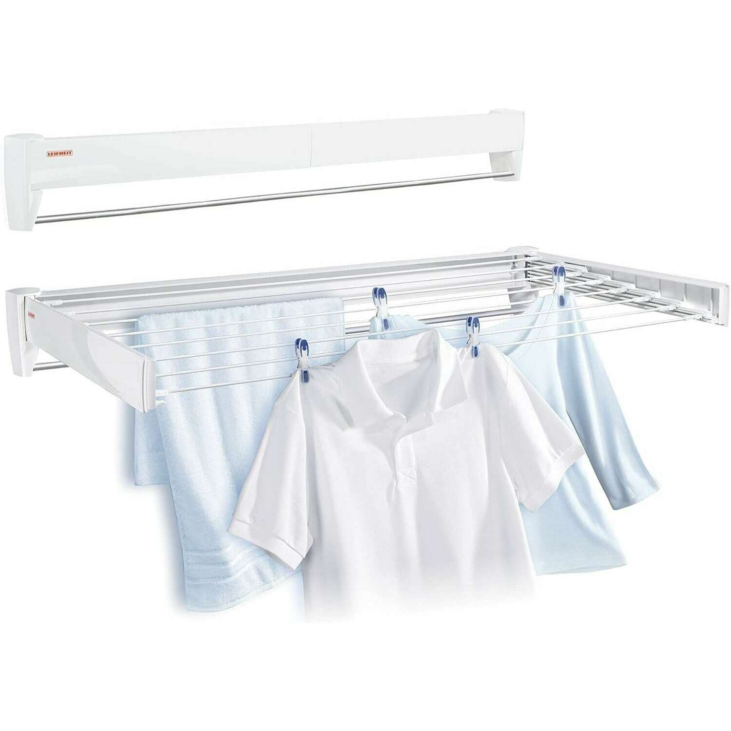 Wall Dryer Telefix, Retractable Plastic Clothes Drying Rack - Medaid International