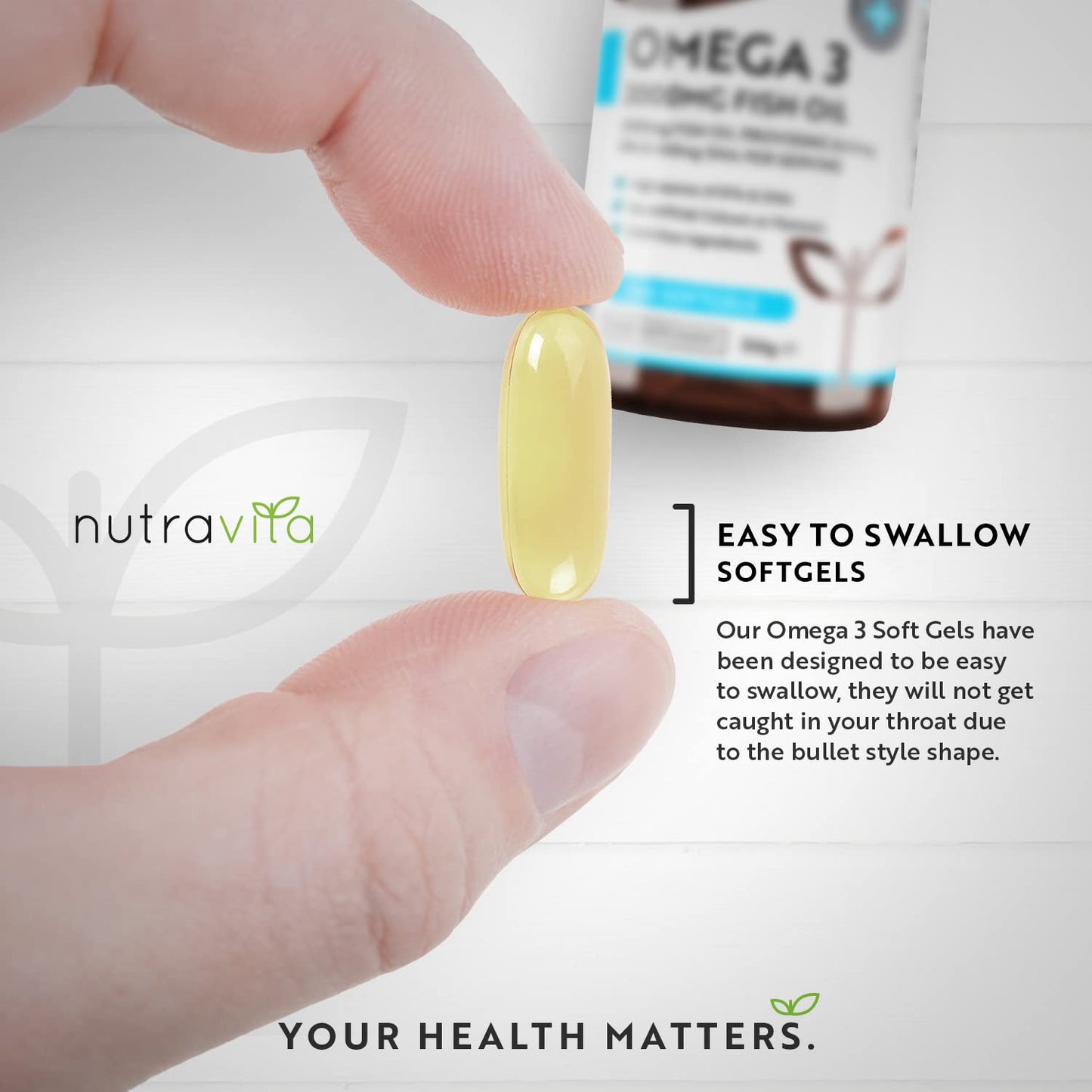 Omega 3 Pure Fish Oil 2000mg – 660mg EPA & 440mg DHA per Daily Serving – 240 Softgel Capsules – 4 Months Supply – for Maintenance of Normal Heart and Brain Function – Made in The UK by Nutravita - Medaid International