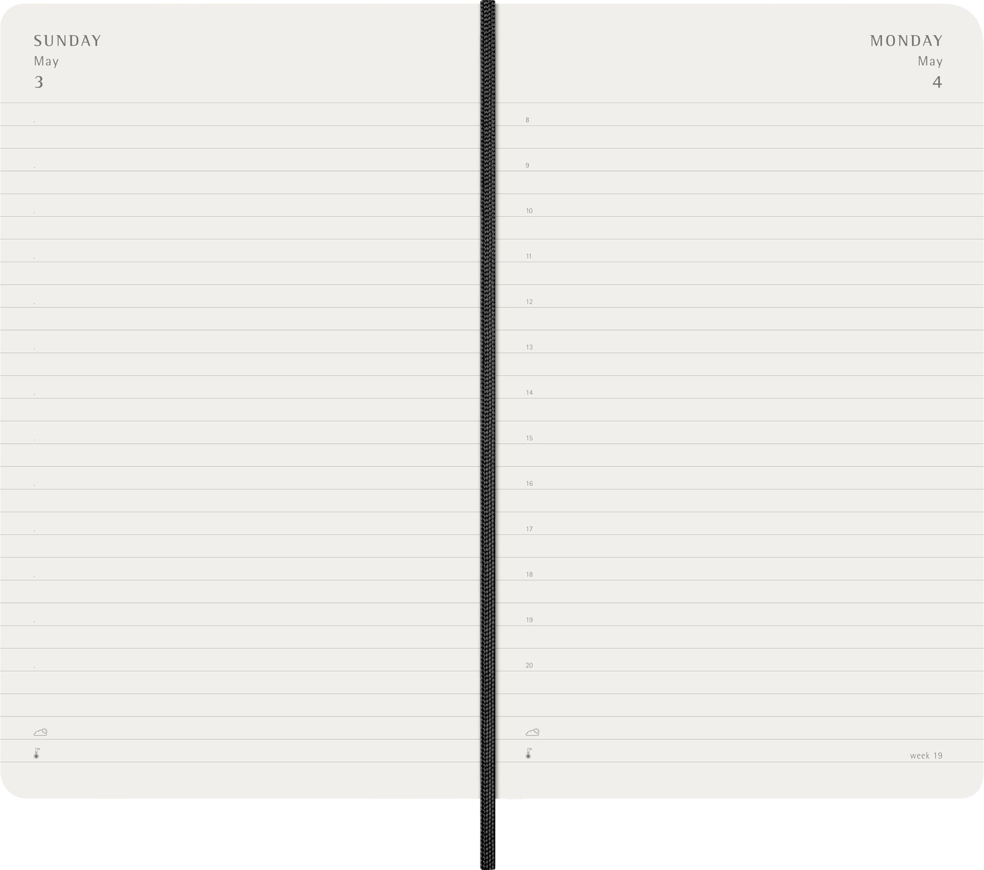 Moleskine Classic 12 Month 2026 Daily Planner, Soft Cover, Large (5" x 8.25"), Black, 400 pages - Medaid International