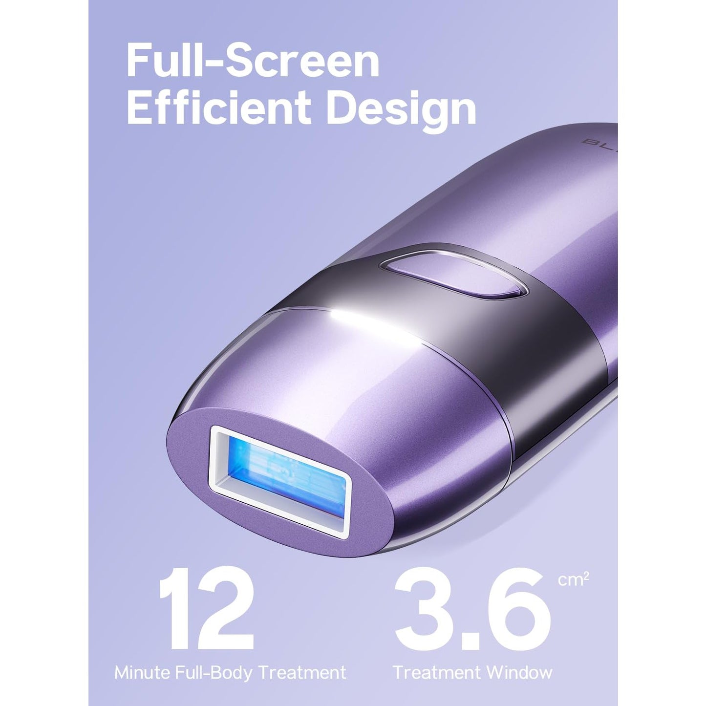 Blex Mini Laser Hair Removal for Women and Men, IPL Laser Hair Removal Device, 201g Mini-Sized Design, 2 in 1 with Skin Rejuvenation, Painless at-Home Hair Remover, Purple - Medaid International