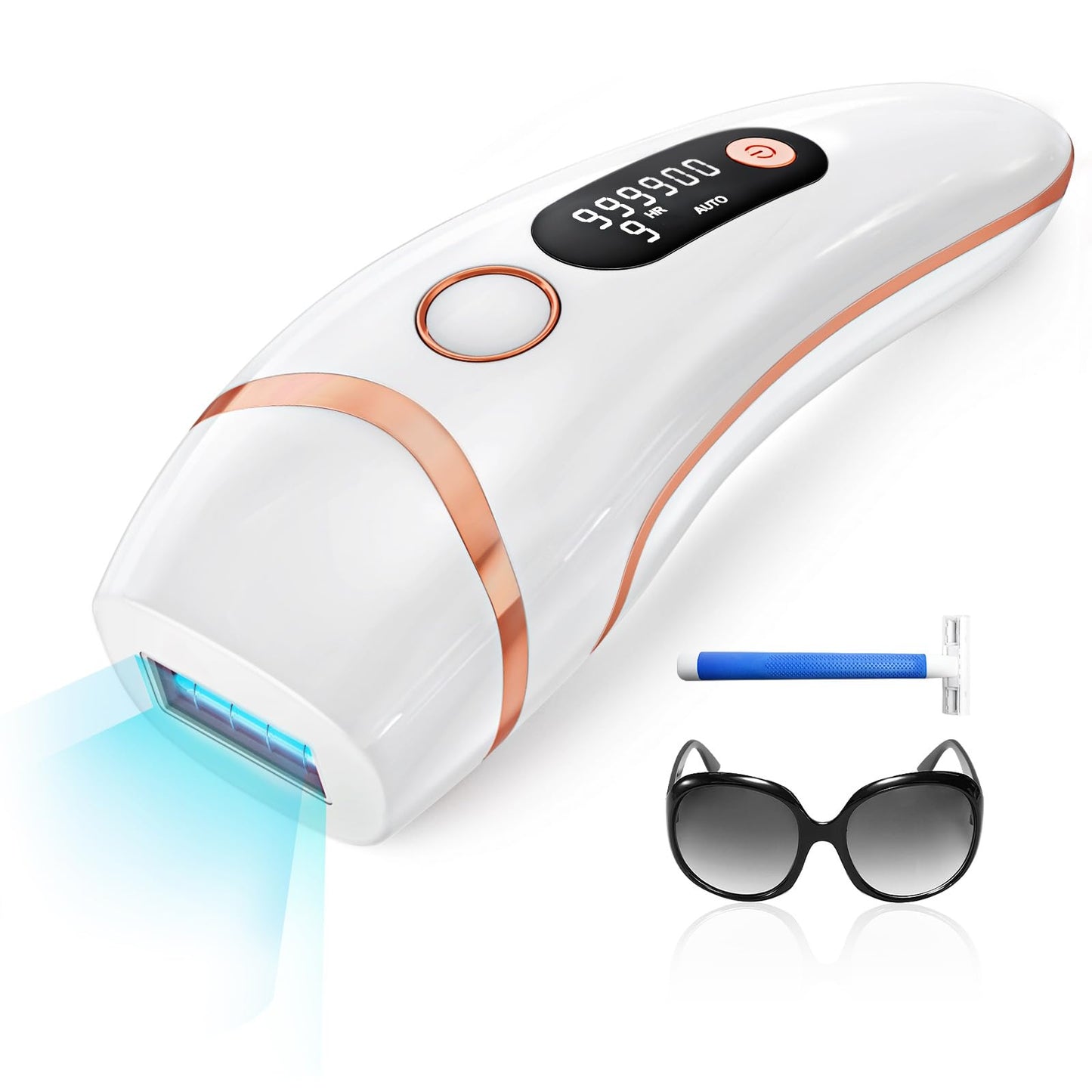 AMOTAOS Laser Hair Removal for Women and Men, Ice Cooling 3-In-1 IPL Hair Removal Device, Safe At-home Long-lasting Hair Regrowth Reduction, Suitable for Face, Armpits, Bikini Line, Legs - Medaid International
