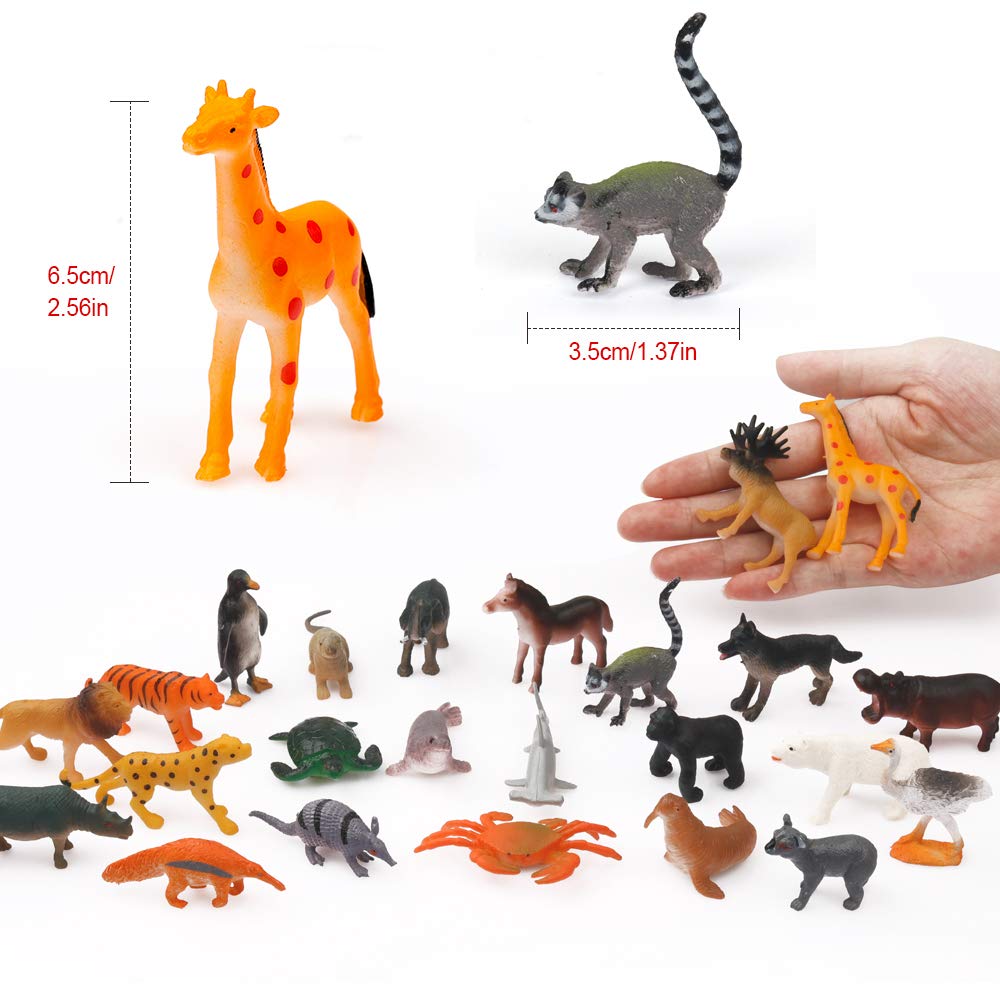 D-FantiX Kids Animals Advent Calendar 2025 Realistic Animal Figurine Toys Christmas Advent Calendar Xmas 24 Days Christmas Countdown Calender for Boys and Girls - Medaid International