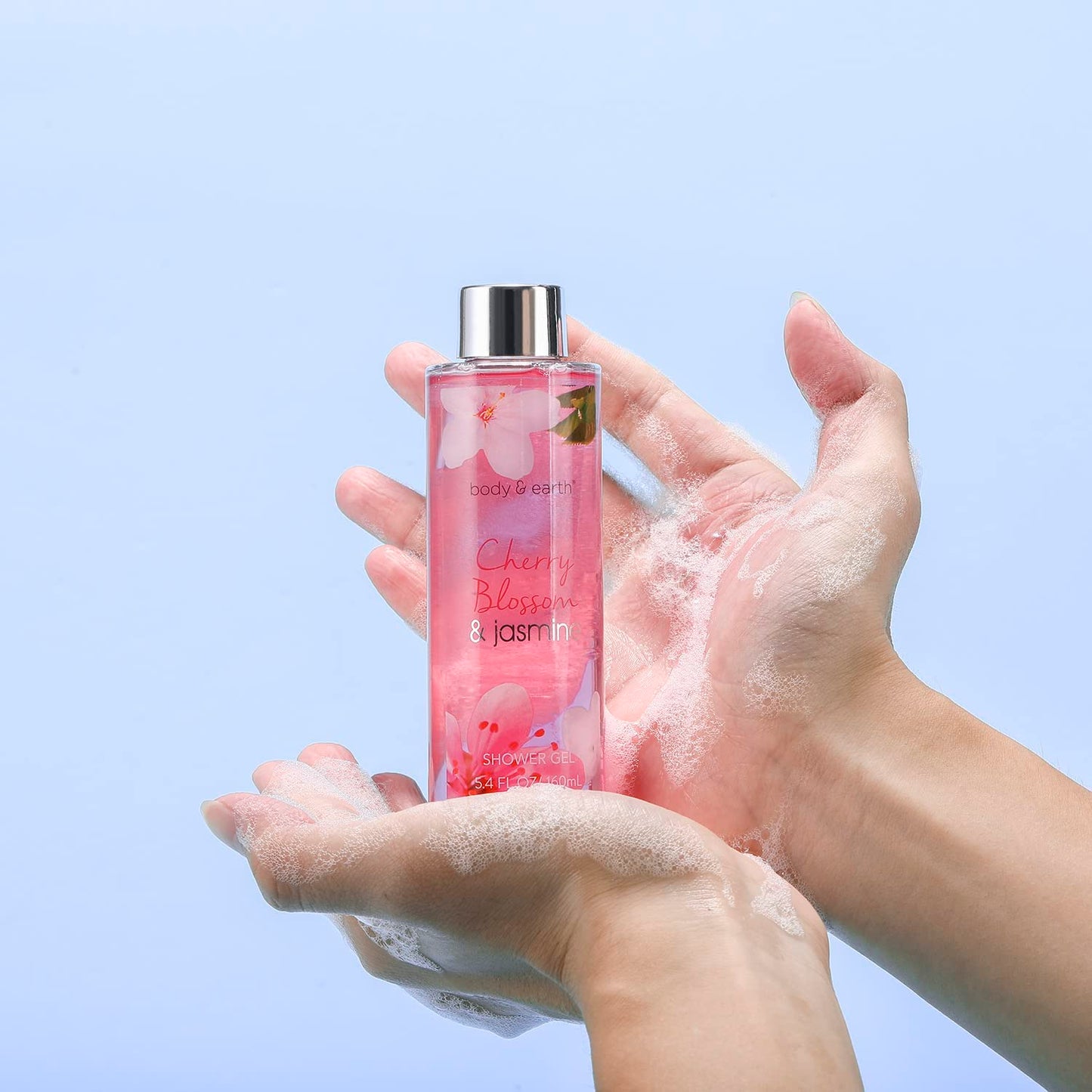 Body & Earth Gift Baskets for Women Bath and Body Set for Her, Cherry Blossom & Jasmine Spa Gifts for Women Christmas Gifts, Regalos Para Mujer - Medaid International