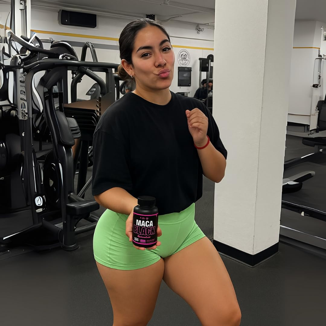 Genuine Black Maca Root Pills for a Big Butt Growing in Short time- 600 mg x 100 und (31 Days) by CurvyFruit - Medaid International