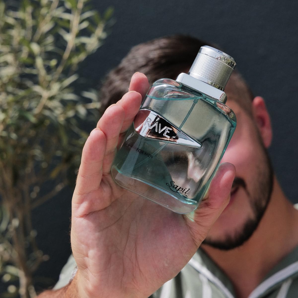 Sapil Rave 100 ml Eau De Toilette Men - Long-Lasting Dubai Toilette, Fresh Spicy Aromatic Scent for Daily Wear, Arabic Toilette with Unique Calabrian Bergamot & Pepper Notes [100 ml - 3.4 oz] - Medaid International