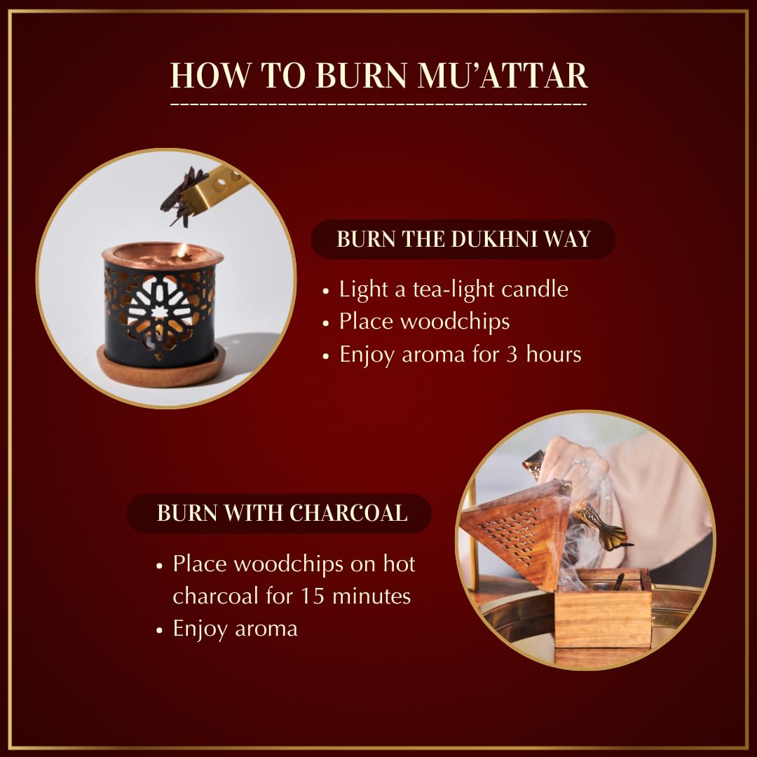 Oud Al Khaleeji Muattar Bakhoor by Dukhni | 1 jar X 40 Grams | Arabic Bakhoor Incense | Aromatic Wood Chips | Deep Oud Blend | Perfect for Prayer Time | Ramadan & Eid Gifts - Medaid International