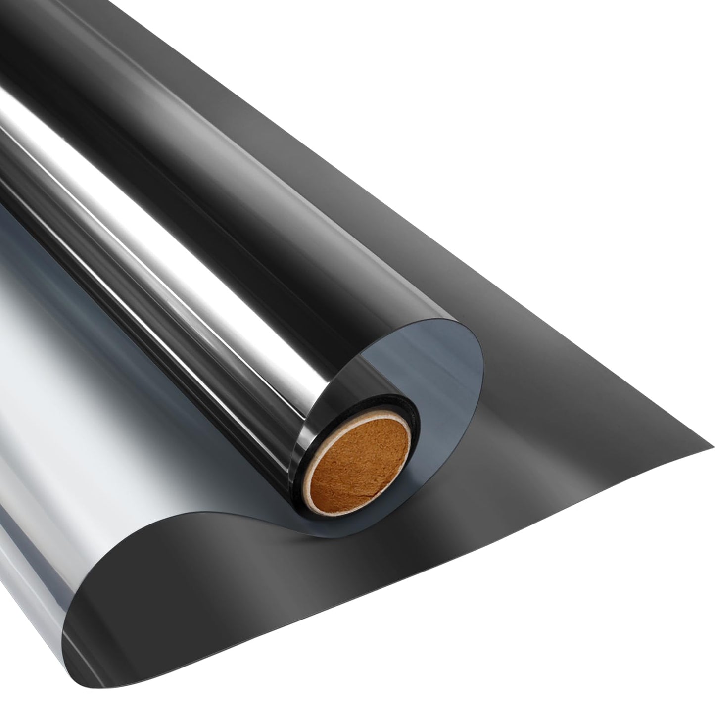 KESPEN Window Film One Way Daytime Privacy Static Cling Sun Blocking Anti UV Reflective Window Tint for Home and Office, Black-Silver, 23.6 Inch X 13.1 Feet - Medaid International