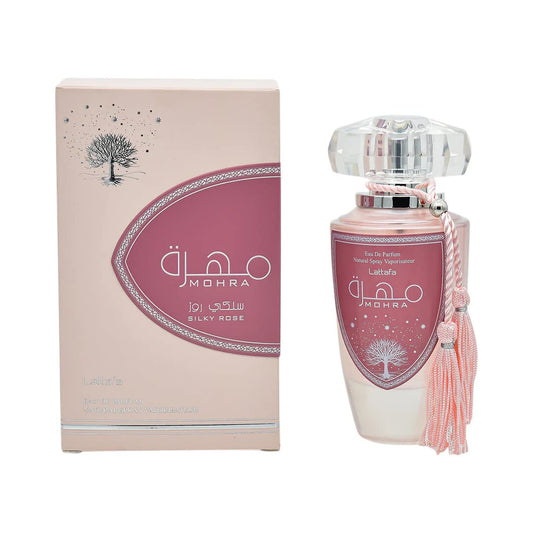 LATTAFA MOHRA SILKY ROSE PERFUME For Women 100ml | Extra Long Lasting Luxury Perfume Scent | Eau De Parfume | All Day Fragrance | - Medaid International