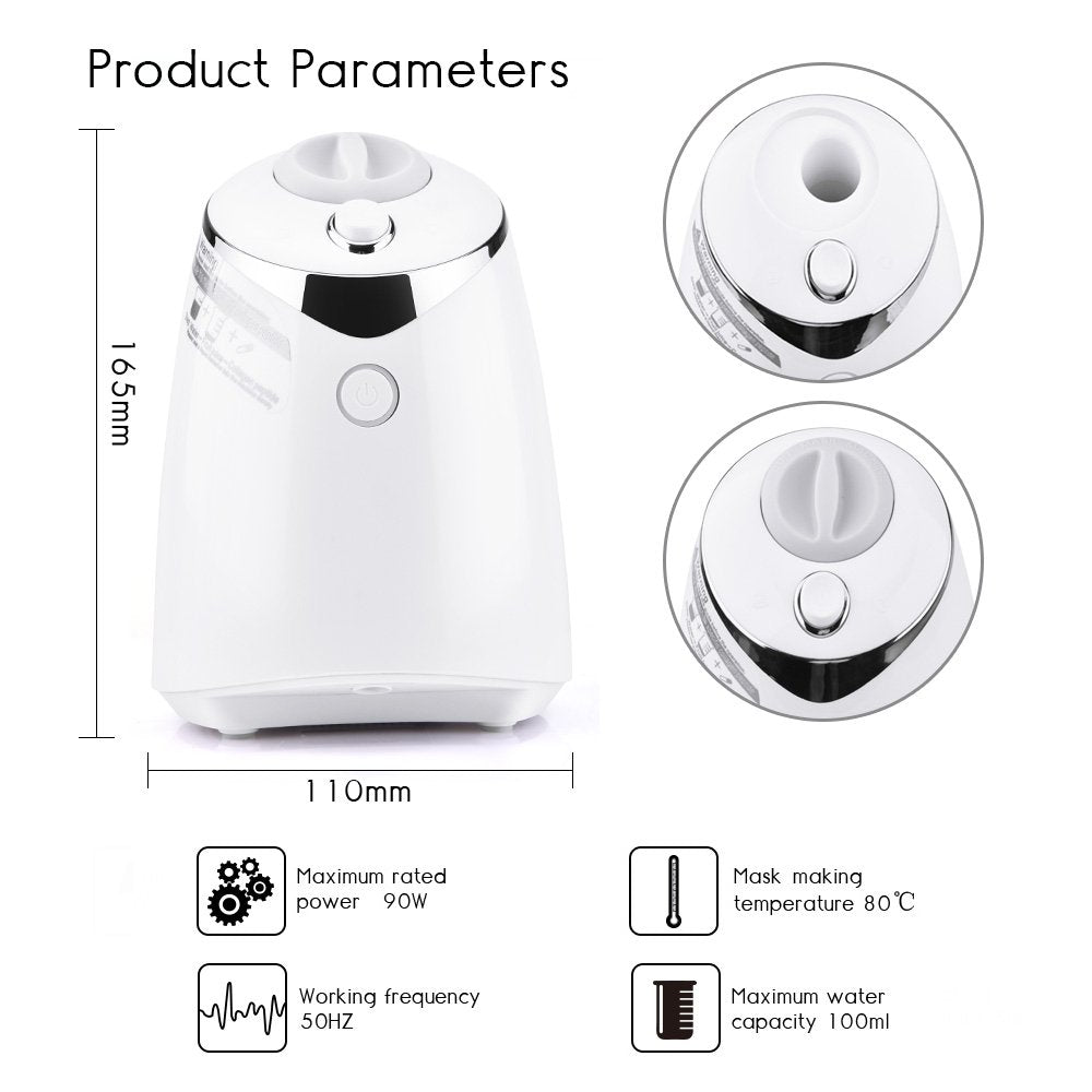 Face Mask Maker Facial Mask Machine with 32 Counts Collagen Pills Make Your Own Face Masks Kit Home Automatic DIY Face Mask Maker, Facial Cream Maker Gifts for Women Girls - Medaid International