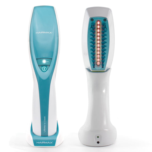 Hairmax Ultima 12 Classic LaserComb- (FDA Cleared) Laser Hair Regrowth Treatment Device for Men & Women - Reverses Thinning Hair Loss - Red Light Therapy to Stimulate Hair Growth - Cordless Design - Medaid International