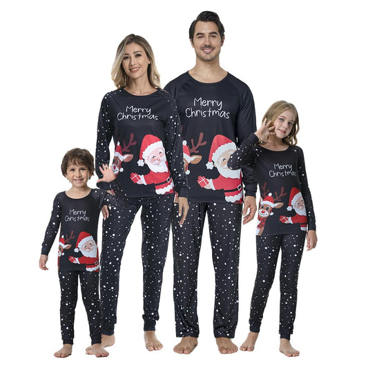 VENTELAN Family Matching Christmas Pajamas Set Holiday Santa Claus Sleepwear Xmas PJS Set for Couples and Kids,Men,2XL - Medaid International