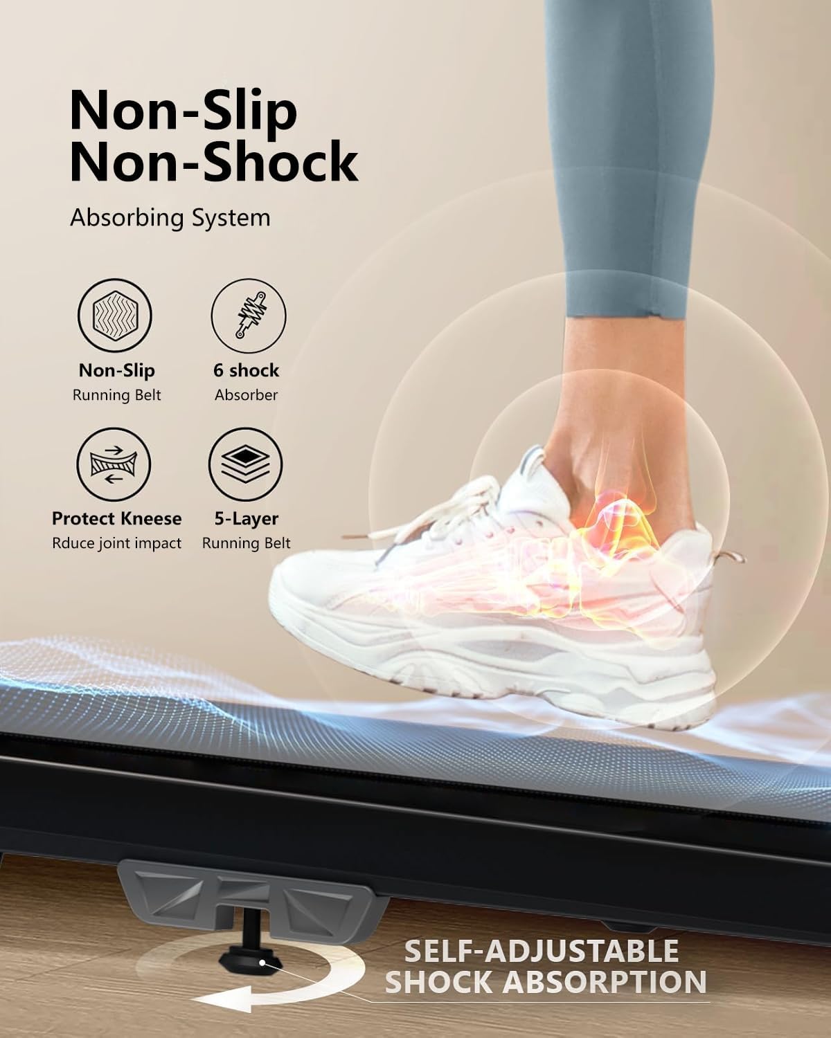 INGUNAR Treadmill For Home, 2.25 HP Protable Under Desk Treadmill Walking Pad With Remote Control, LED Display, Jogging Walking Machine For Exercise, 265lbs, Installation Free (Blackness)INGUNAR Treadmill For Home - Medaid International
