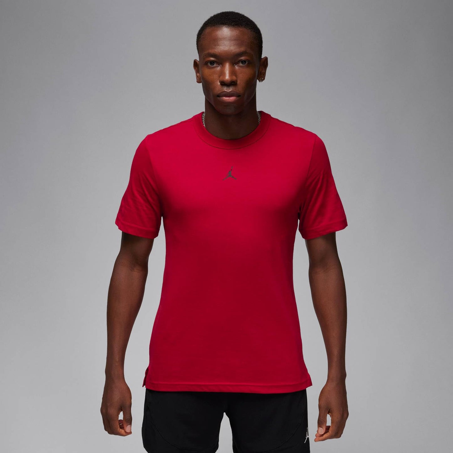 Jordan Sport Men's Dri-FIT Short-Sleeve Top (Gym Red/Black, FN5829-687) Size X-Large - Medaid International