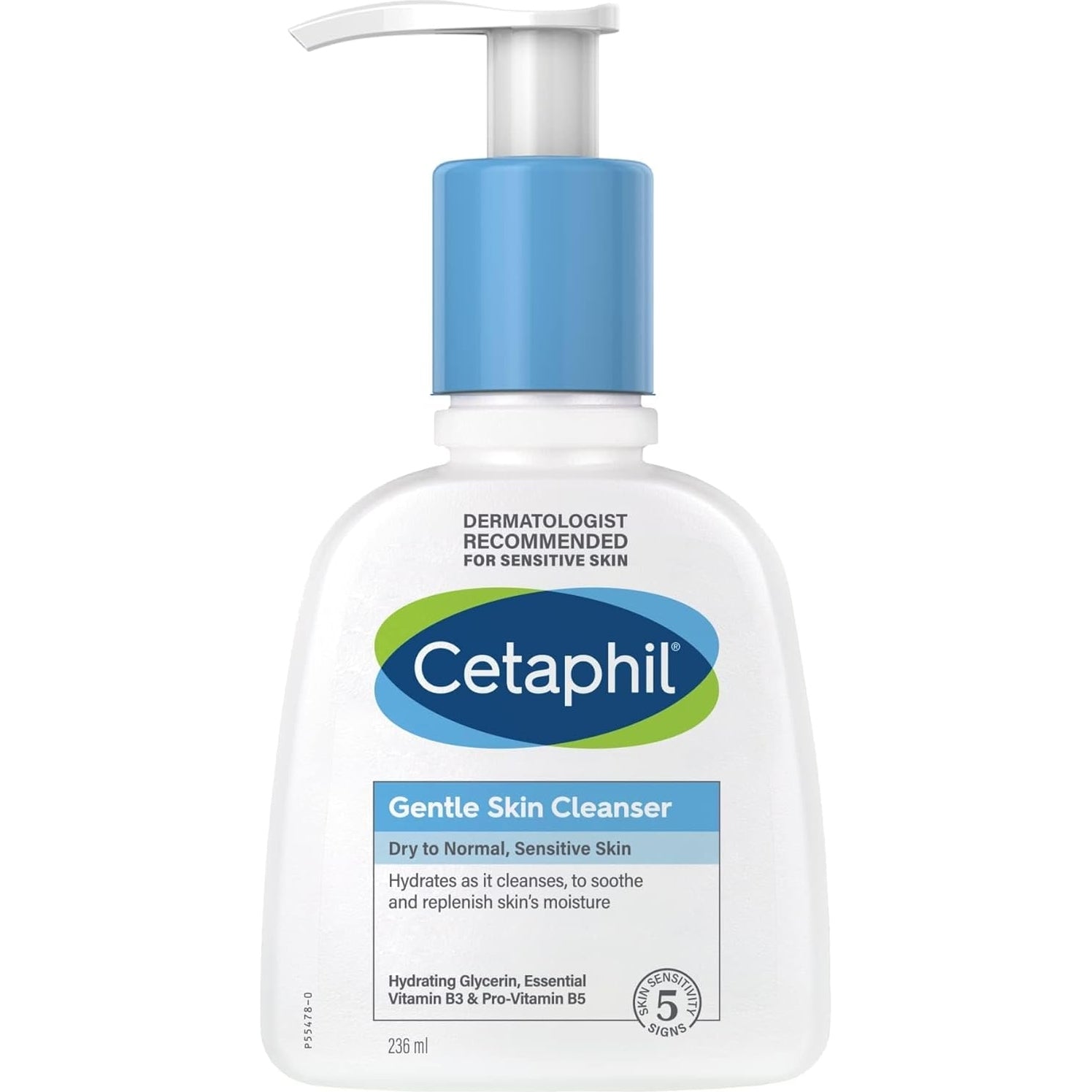 Cetaphil Gentle Skin Cleanser, Face & Body Wash for Dry to Normal, Sensitive Skin, Unscented, 236ml - Medaid