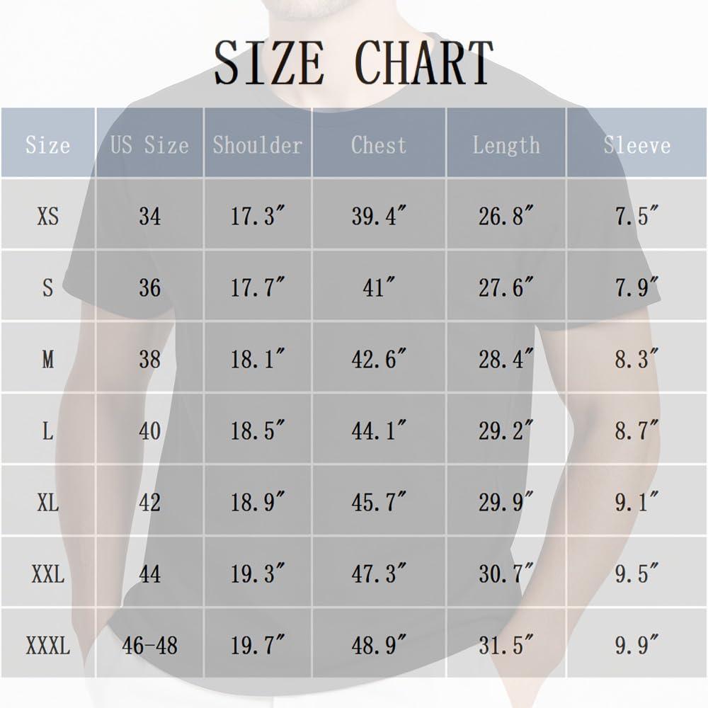 Men's T-Shirt Sporty Quick-Drying Crewneck Light and Comfortable Summer Sports Top,White - Medaid International