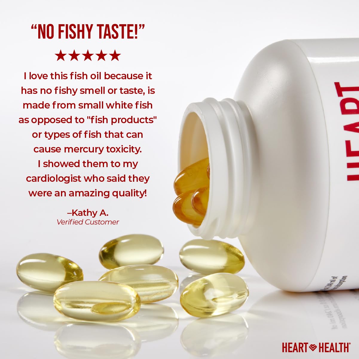 Heart Health Essential Omega III Fish Oil with Vitamin E – High EPA & DHA for Heart, Triglyceride & Blood Flow Support, Lemon Oil, Gluten-Free, Non-GMO, 60 Servings - Medaid International