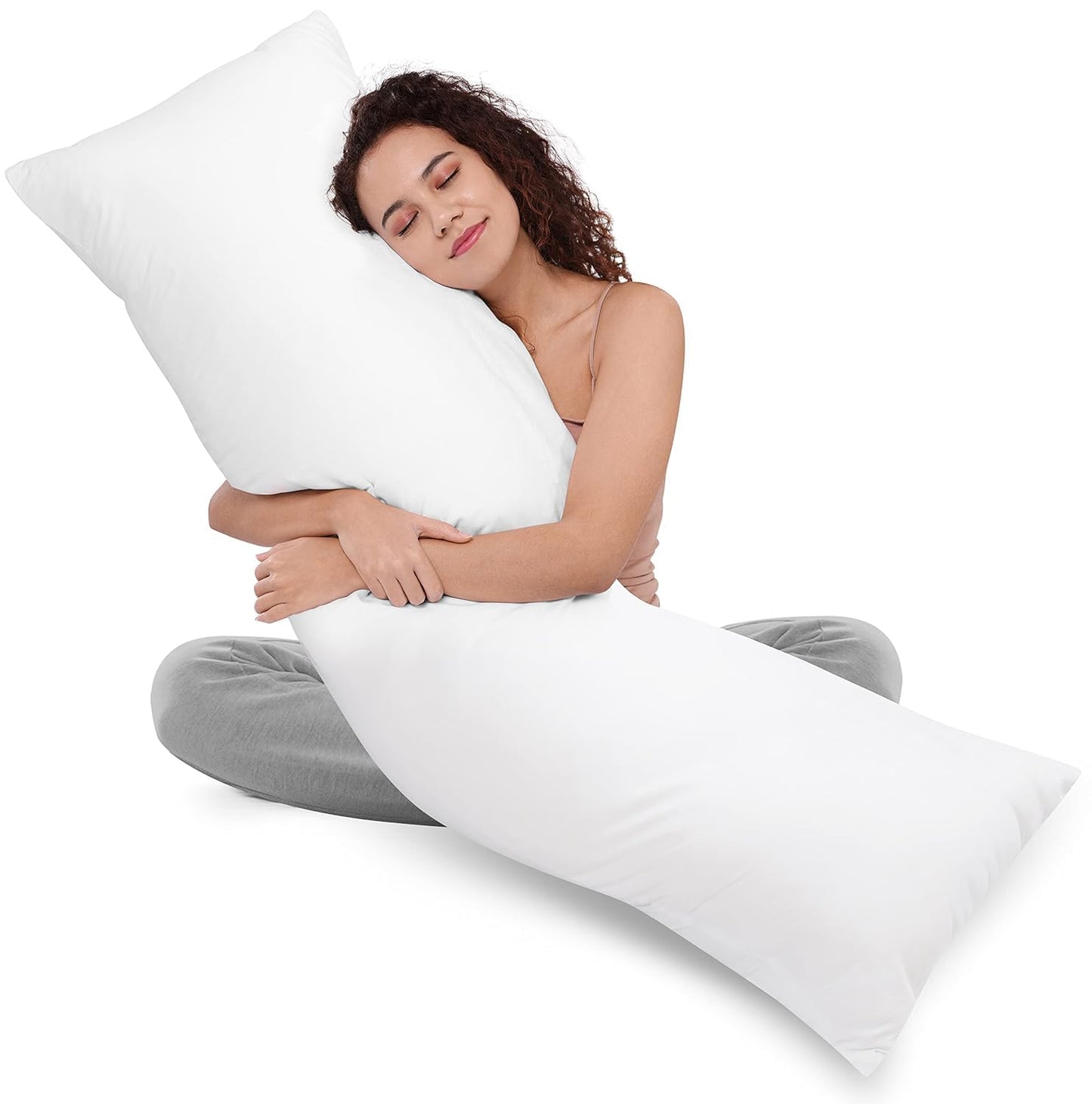 Utopia Bedding Full Body Pillow for Adults (White, 20 x 54 Inch), Long Pillow Insert for Sleeping, Ideal for Side Sleepers - Medaid International