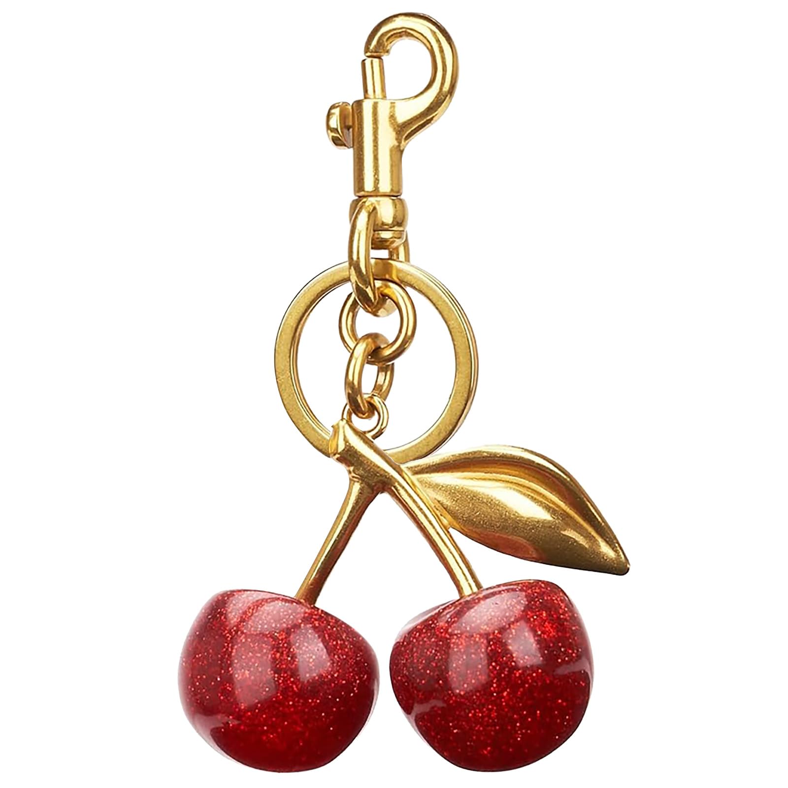 Crizaor Cherry Bag Charm Purse Charms Keychain- Car Cherry Accessories keychians Gifts for Women Mom Daughter Gifts Christmas For Women Valentine Bag Accessory Christmas - Medaid International