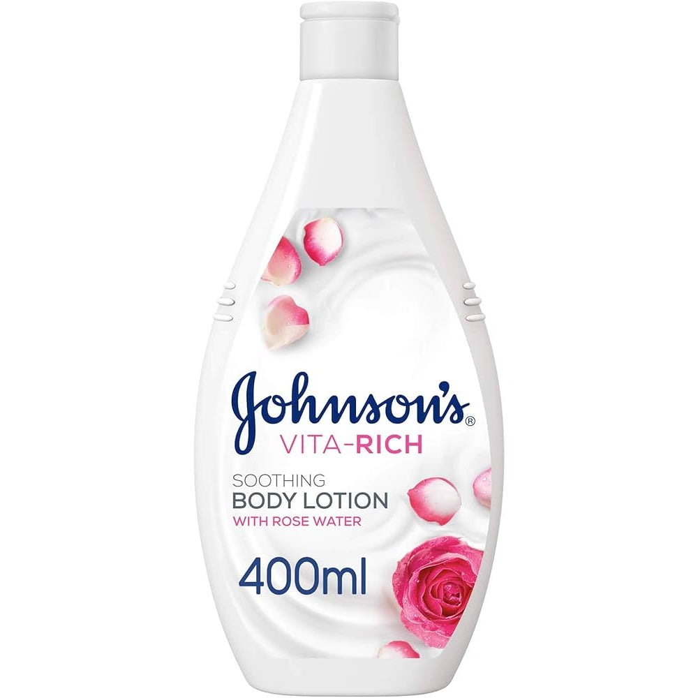 Johnson's Vita-Rich Body Lotion Soothing Rose Water - 400 ml - Medaid