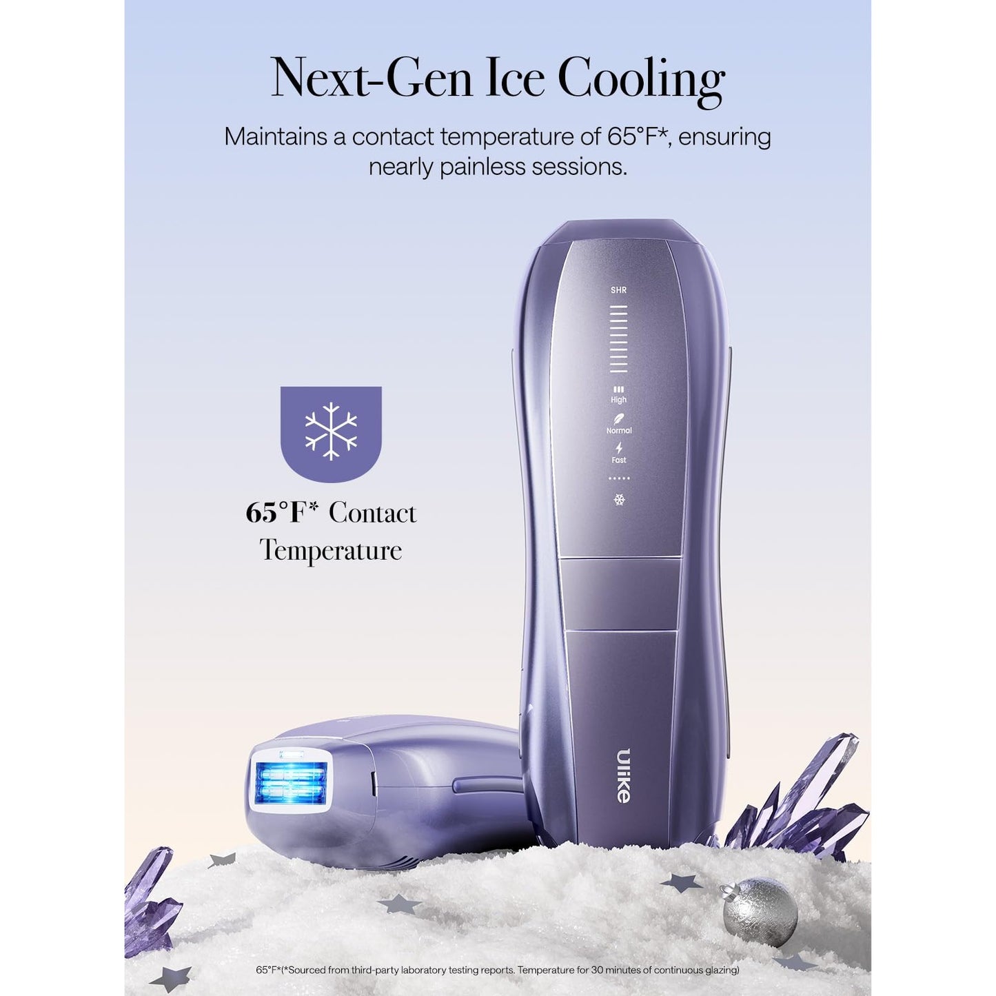 Ulike Laser Hair Removal, Air 10 IPL Hair Removal Device with Ice Cooling, Dual Lights, SHR Mode for Women & Men, Limited Holiday Set with Aloe Vera Gels, Gem Stickers, Christmas Cards & Storage Bag - Medaid International