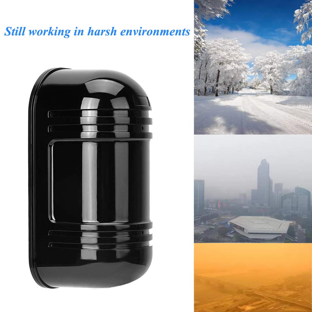 Dahszhi Dual Laser Detector Alarm Beam Sensor Indoor 300m Outdoor 60m Infrared Detector 6.7"x3.1" - Medaid International