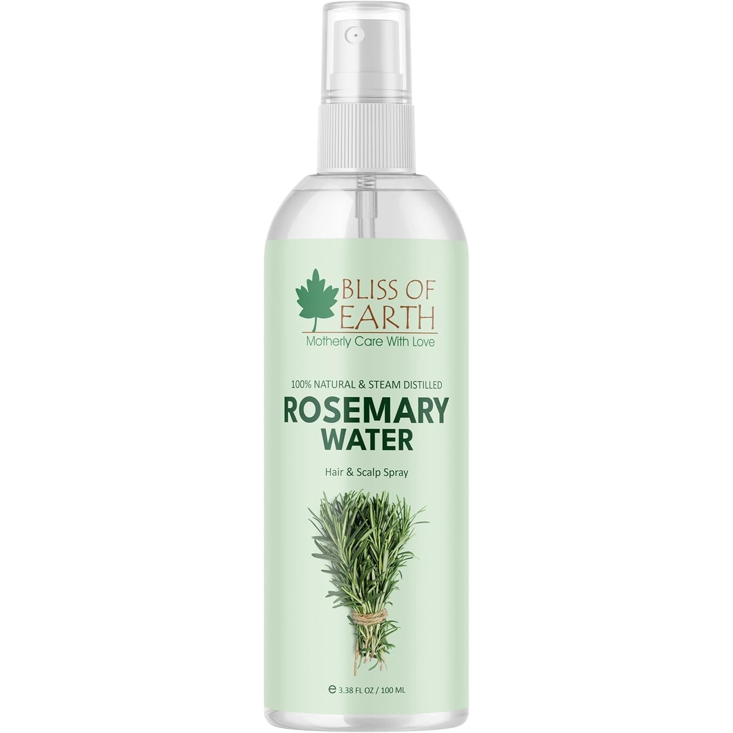 Bliss of Earth Rosemary Water Spray For Hair Growth 100ml, 100% Natural Steam Distilled Rosemary Water For Hair & Skin, Helps Reduce Hair fall, Strengthens Hair. - Medaid - Lebanon