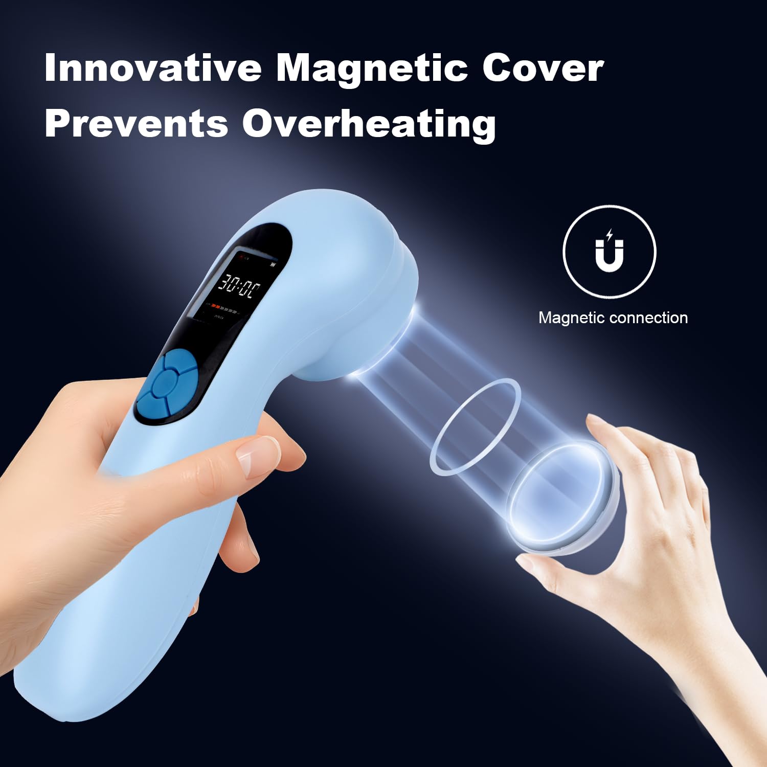 Handheld Red Light Therapy Device for Pain Relief Cold Laser Therapy for Dogs & Humans, Portable Laser Pain Relief Device for Joints, Muscles with 5 * 808nm & 10 * 650nm and Powerful 5000mAh Battery - Medaid International