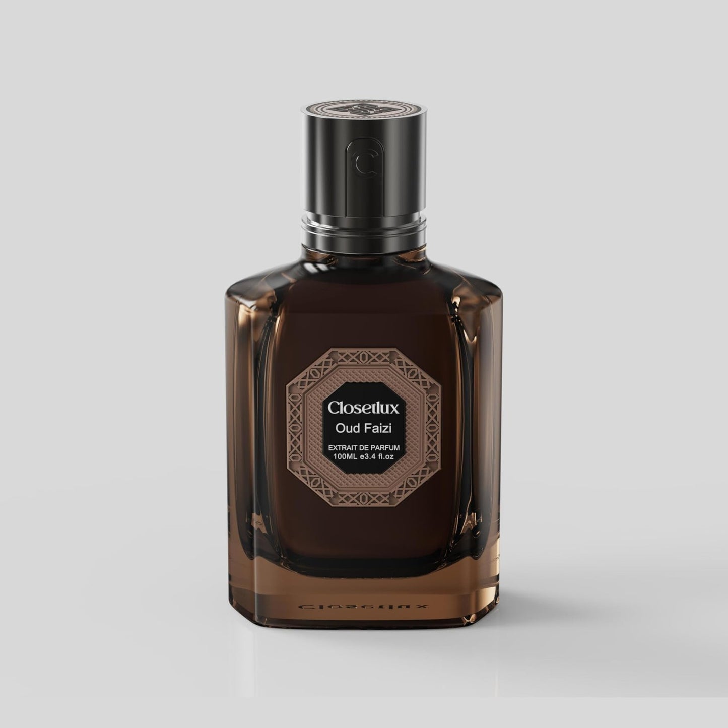 CLOSETLUX Oud Faizi Extrait de Parfum – Luxurious Aoudy Fragrance – Deep, Long-Lasting Scent with Leather, Oud & Vanilla – 100ml - Medaid International