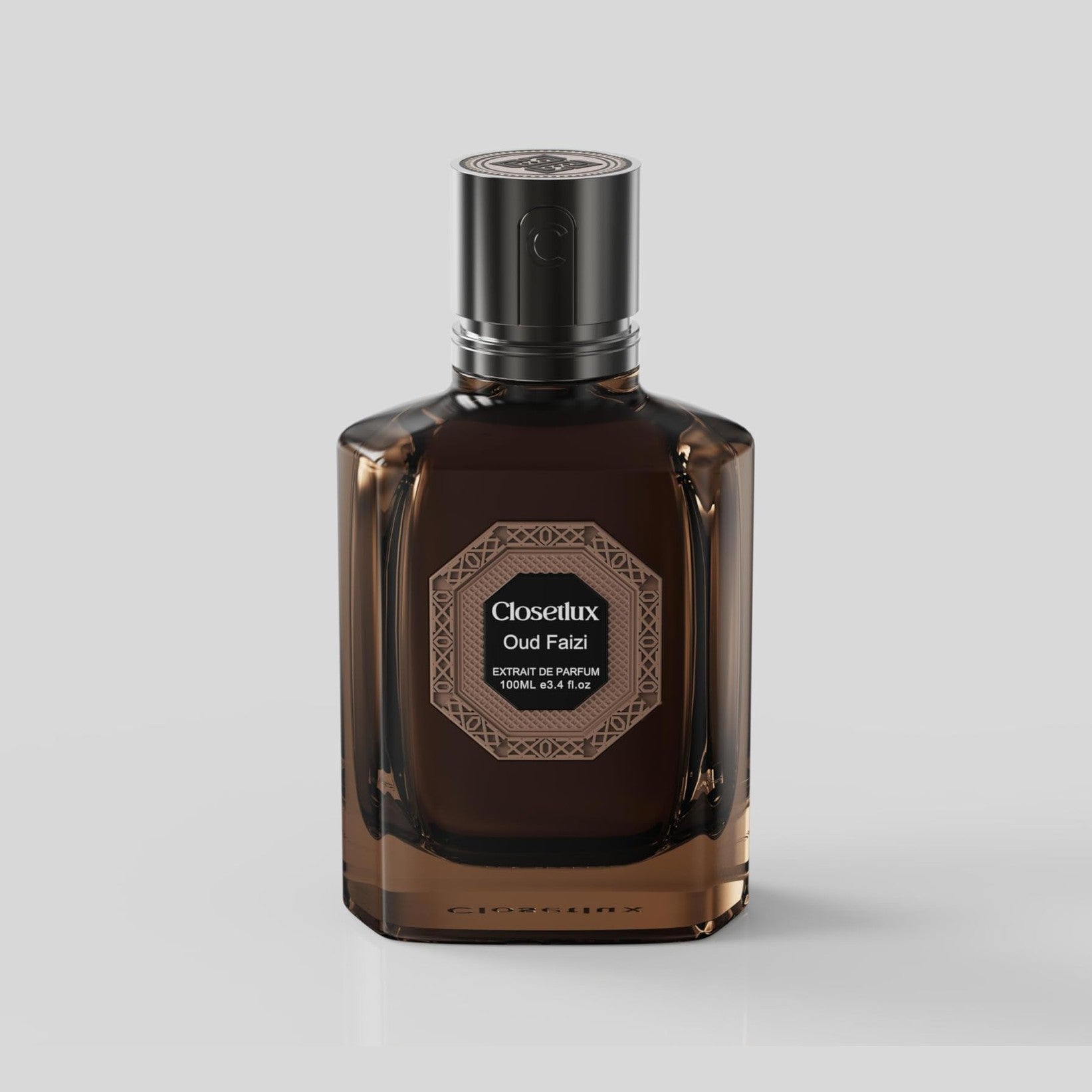CLOSETLUX Oud Faizi Extrait de Parfum – Luxurious Aoudy Fragrance – Deep, Long-Lasting Scent with Leather, Oud & Vanilla – 100ml - Medaid International