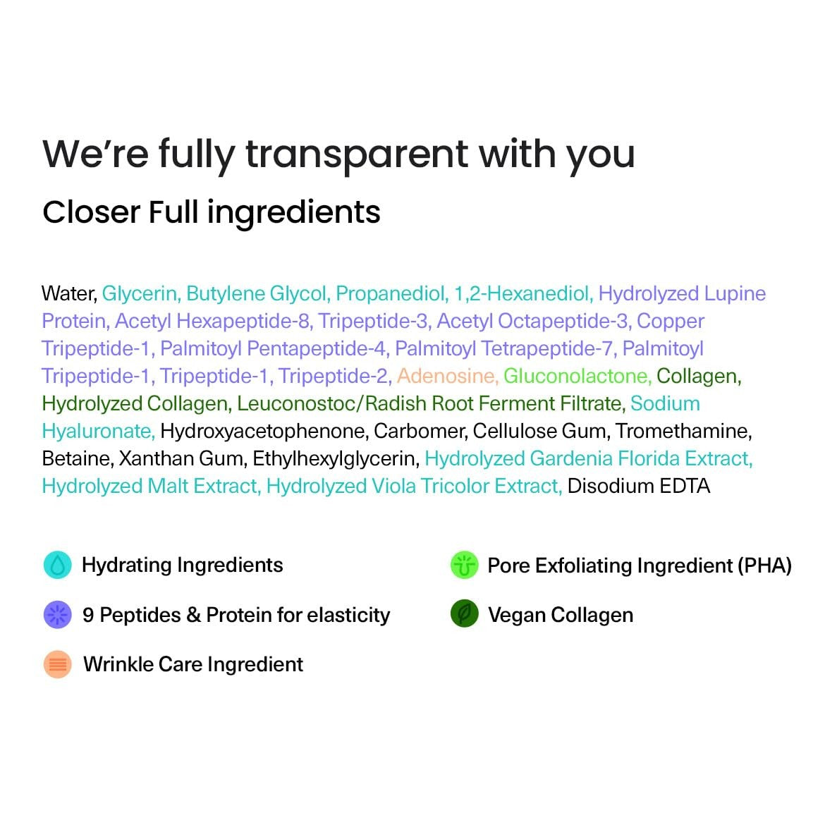 FRANKLY Closer Serum | Pore Minimizer Serum | 9 Peptides, Vegan Collagen, Adenosine, PHA | Korean Pore Minimizer for Glass Skin, Anti-Aging, Hydration, Elasticity | 1.01 fl oz - Medaid International