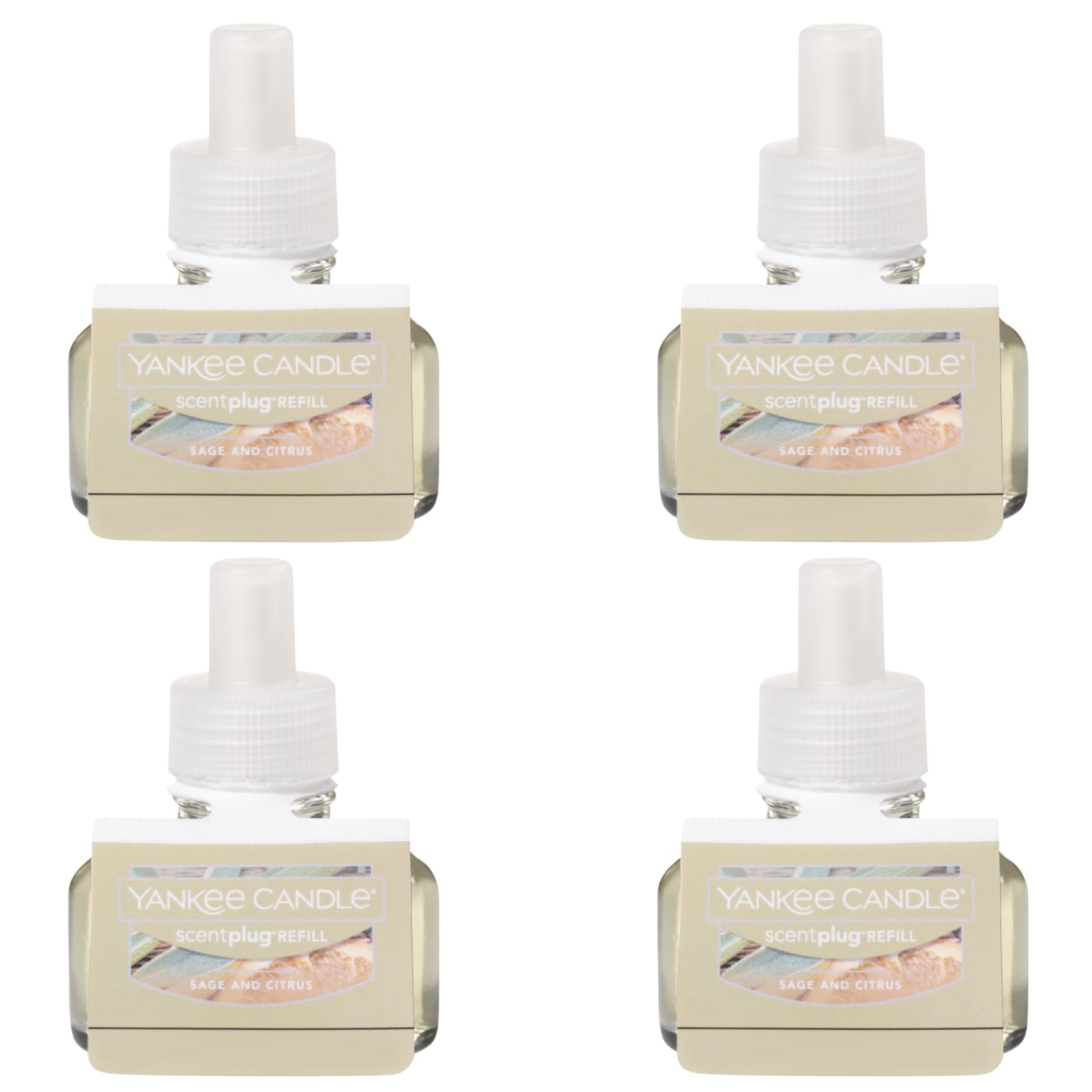 Yankee Candle ScentPlug Refill, Sage & Citrus, 1 CT (Pack of 4) - Medaid International