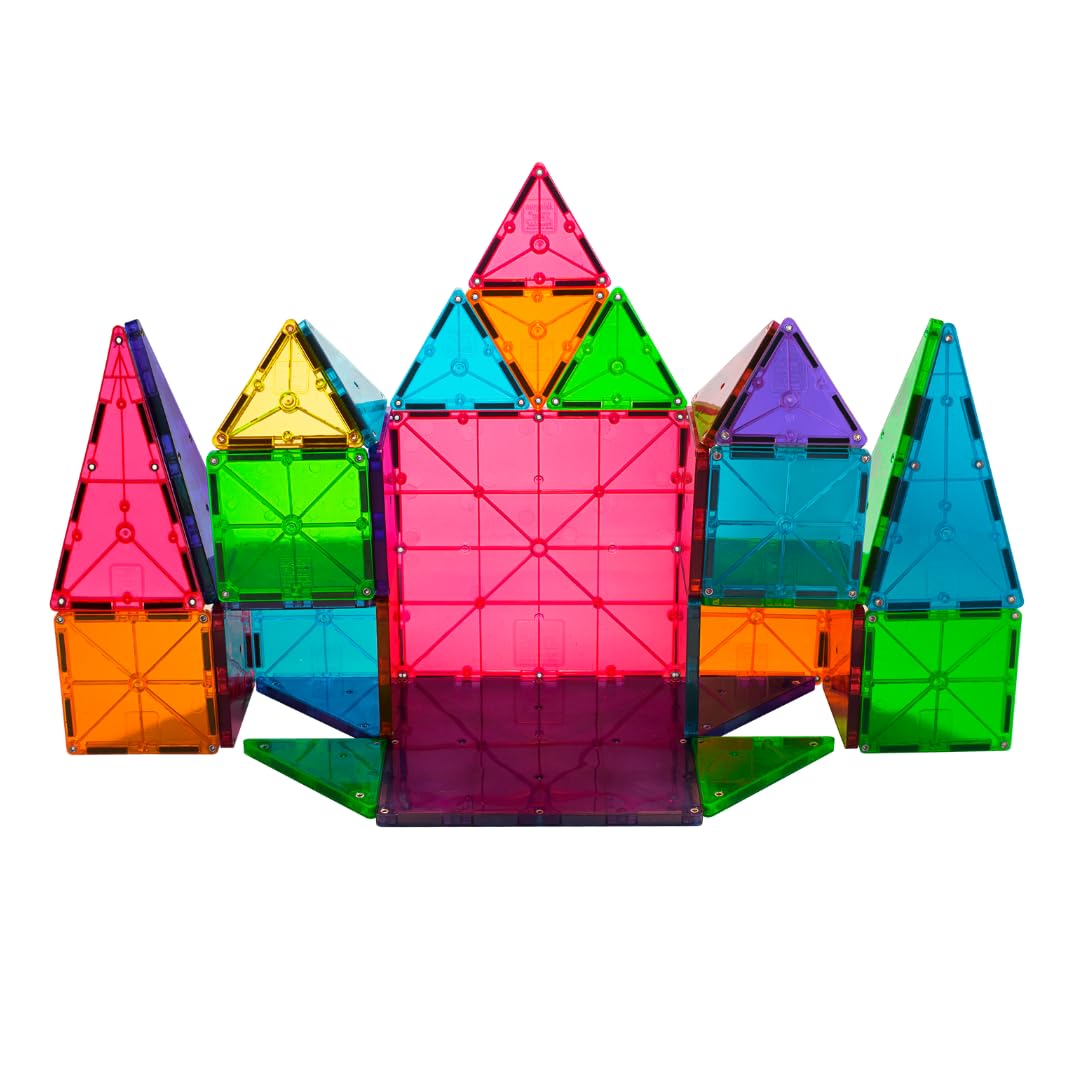 MAGNA-TILES Classic 32-Piece Magnetic Construction Set, The ORIGINAL Magnetic Building Brand - Medaid International