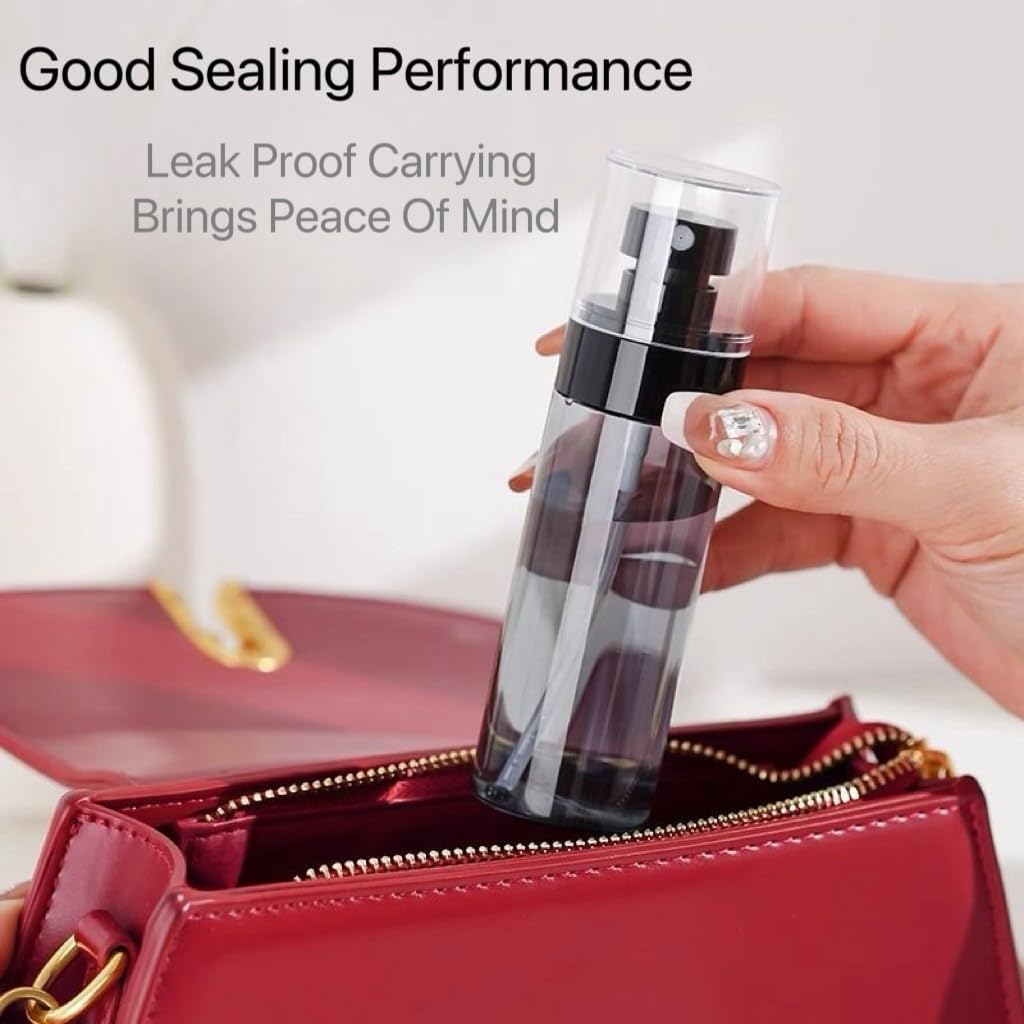 New Spray Bottle Travel Portable Fine Mist Spray Bottles, Refillable Empty mini Spray Bottle for Toners, Perfume, Face& Hair Spray(100ML) - Medaid International