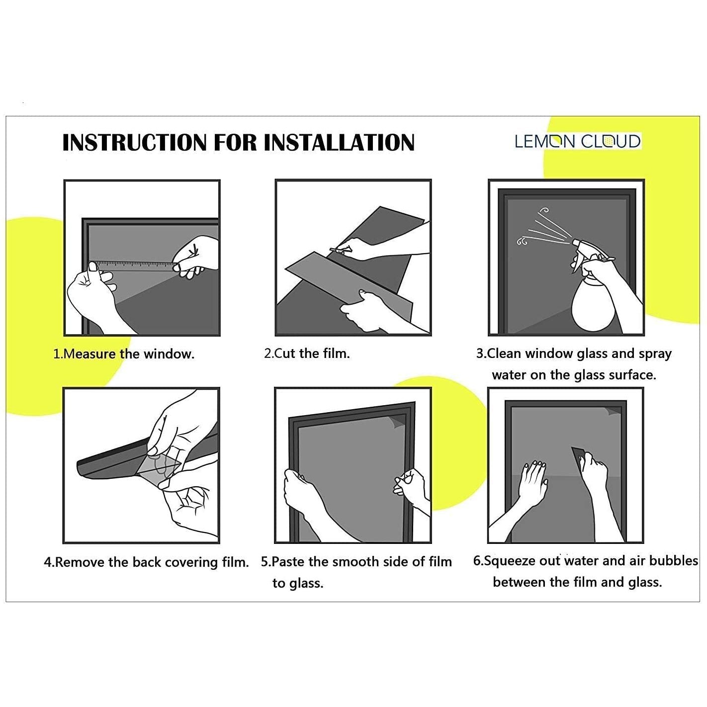 Christmas Privacy Window Film, Christmas Style Print, Glass Film for Home Office Living Room, W23.6 x L35.4 Inch - Medaid International