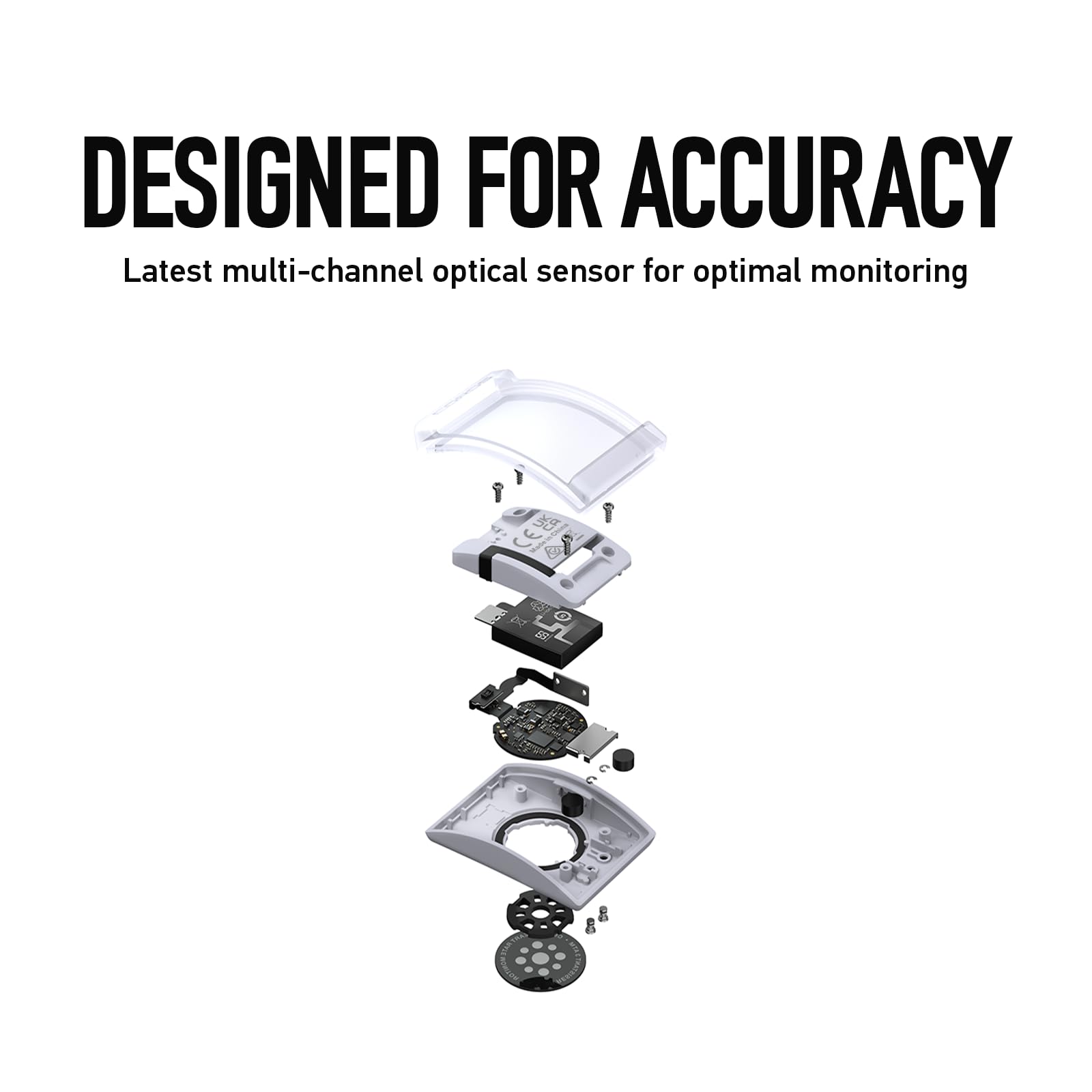 COROS Heart Rate Monitor, Comfort, Easy to wear, Auto-wear Detection, Advanced Sensor, Precise Data, Bluetooth, 38 Hours Battery Life, Connects up to 3 Devices at Once, for Run and Bike-Grey - Medaid International