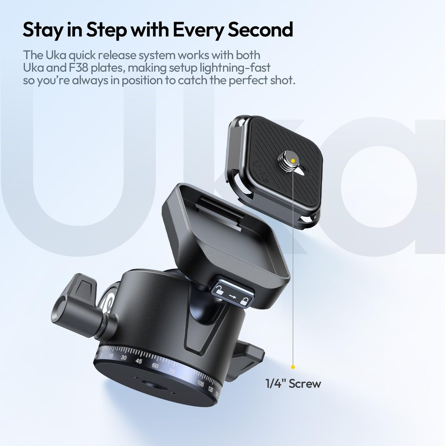 ULANZI Ombra ⅡCamera Tripod 61.5 Inch, 360° Ball Head Travel Tripod Stand with Uka Quick Release Plate for DSLR Sony Canon Fujifilm Camera Smartphone Vlogging Photography with Phone Mount Carry Bag - Medaid International