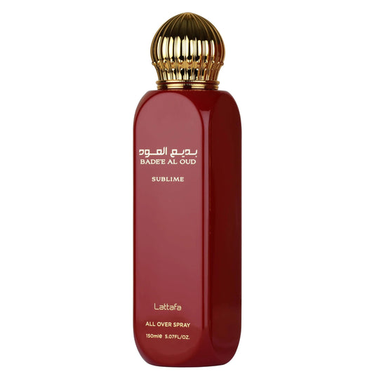 Lattafa Bade'e Al Oud Sublime – Fruity, Floral, Ambery, Oud – All Over Spray Long-Lasting Fragrance for Unisex, 5.07 Ounce / 150 ml - Medaid International