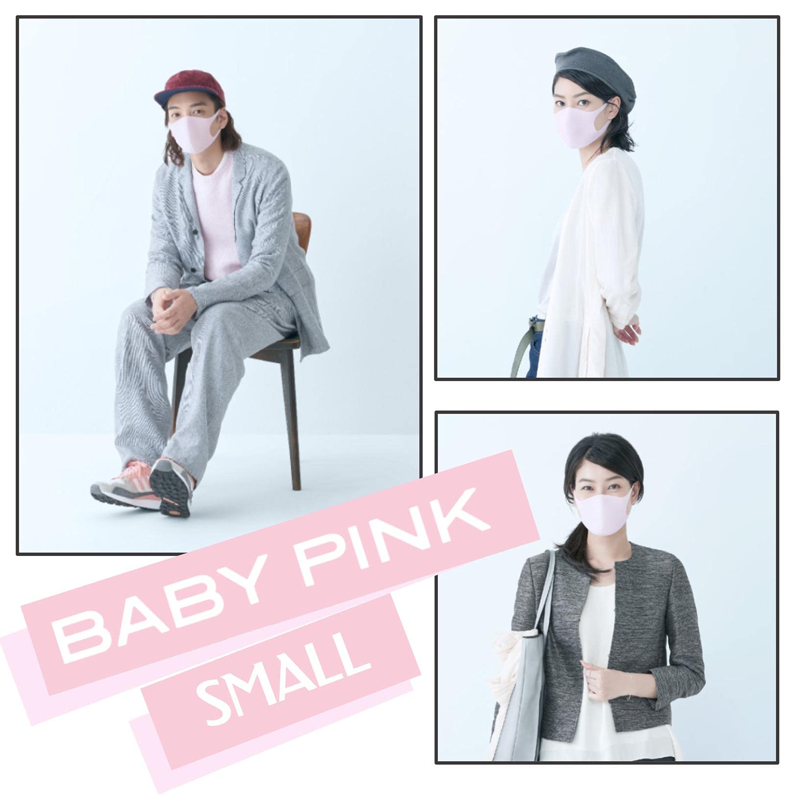 PITTA MASK 2 Pack Set (3+3 Masks) - Regular GRAY 1pack and Small PASTEL 1pack - Medaid International